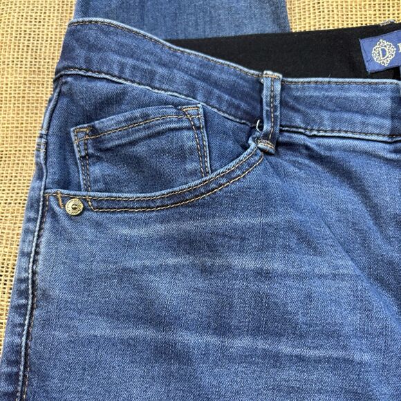 Democracy Luxe High Rise "Ab"solution Ankle Length Skinny Jeans Size 12 33x27 - Picture 2 of 6